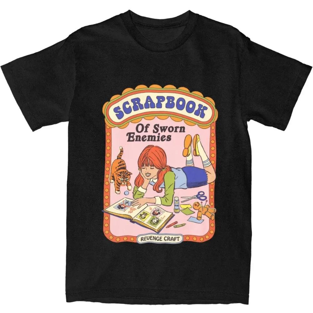 

Scrapbook Of Sworn Enemies Shirt Apparel Men Women s Cotton Novelty 70s 80s Dark Art T-shirt Short Sleeve Tops Gift Idea XXXXXL чёрный