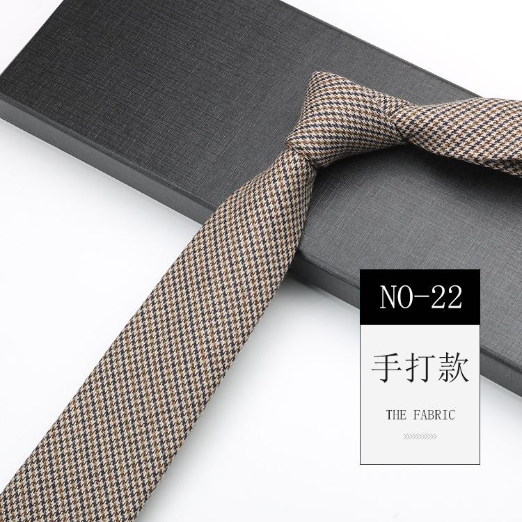 

Галстук мужской повседневный полосатый серый черный клетчатый шерстяной длинный ручной работы