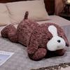 Cute lying down dog doll throw pillow boys and girls sleeping puppy doll side herding dog plush toy cloth doll gift