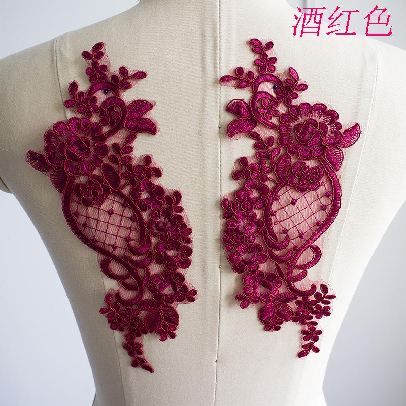 Lace Car Bone Silver Thread To Lace Applique Clothing Accessories, Handmade Diy Wedding Shoes Dress Materials