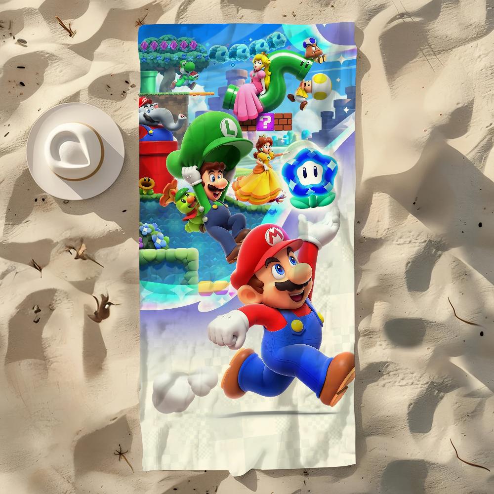 Cool Towel Soft Pool Classic Gift For Travel Gym Shower Camping Quick Dry Sports Large S-Super Game Beach M-Marios Towel