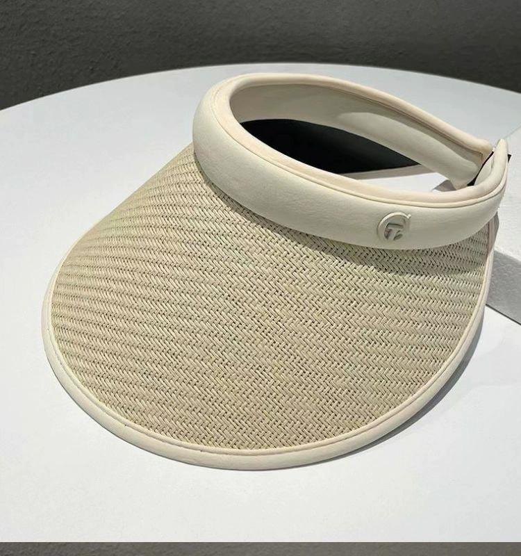 

upf50+ Солнцезащитный козырек Новая уличная шляпа от солнца Защита от УФ-лучей Иностранная соломенная шляпа с пустой макушкой Шляпы для женщин шляпы пляжная шляпа