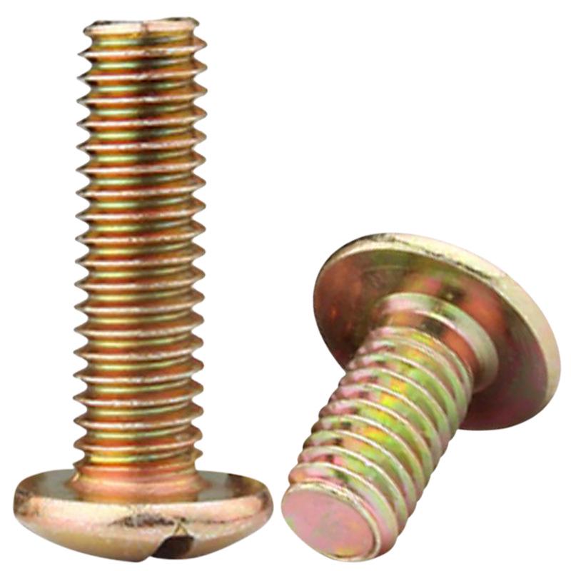 Ocynkowany żelazem Śruba Meblowa z Dużym Płaskim Łbem Krzyżowym - M5/M6/M8 Śruba z Łbem Grzybkowym