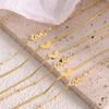 18k Gold Heart Titanium Steel Anklet - Vintage, Non-Fading Luxury Foot Chain for Women