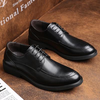 High End Brand Men's Genuine Leather Shoes Lace Up Business Dress Shoes Groom's Wedding Shoes Men's Casual Shoes Free Delivery
