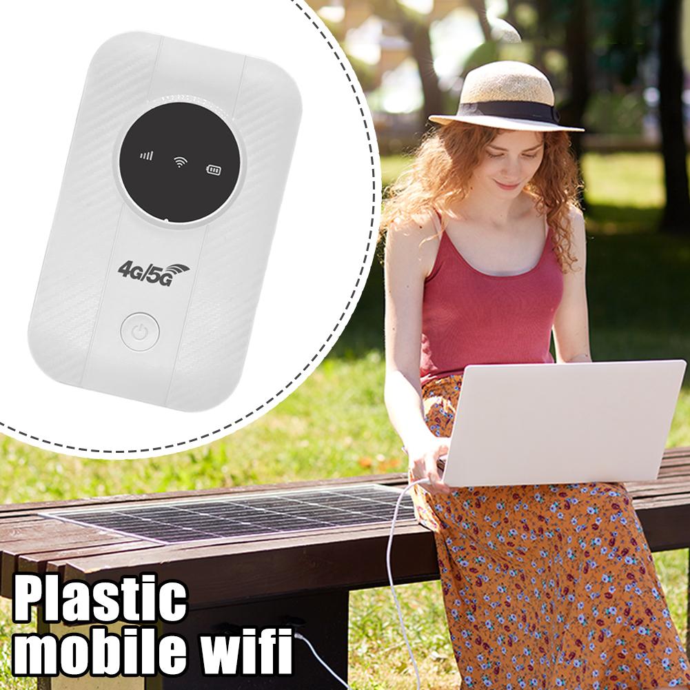 2100mAh Type-C Interface 4/5G Portable WiFi Pocket WiFi Router, Car WiFi Card Insertion And Movement Modem Router Wide Coverage
