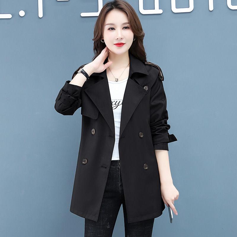 New Spring Autumn Trench Coat Women's Clothes Fashion Slim Long-sleeved Windbreaker Female Casual Outwear