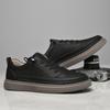 Fashion Italian Genuine Leather Oxford Shoes For Men Classic Trend Comfortable  Lace Up Outdoor Antiskid Driving Shoes British Fashion