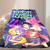 1pc Easy-Care Kpop Demon Hunters Blanket, Perfect for Couch, Bed, Home, Travel & More, Warm & Durable Printed Blanket