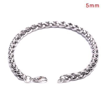 Personalized Titanium Steel Men'S Flower Basket Chain Bracelet