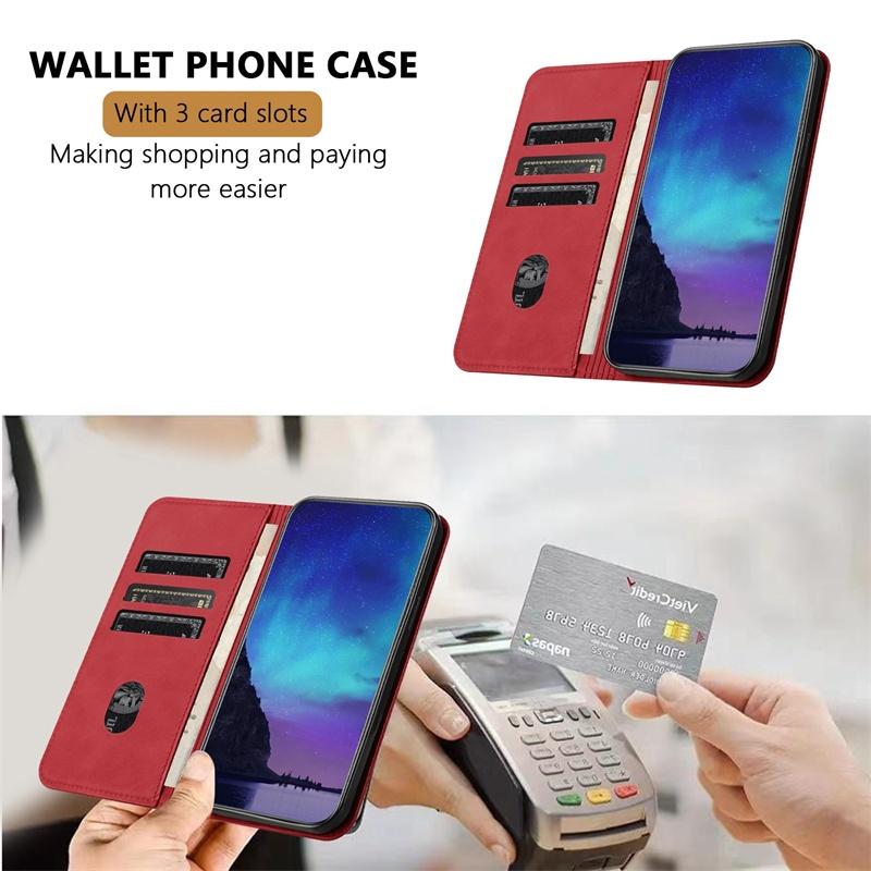 Leather Case For Itel P17 P38 Pro P40 P55 P55T P665L S16 S17 S18 S23 Plus S25 Ultra S665L 4G 5G Card Slot Flip Wallet Cover Casing
