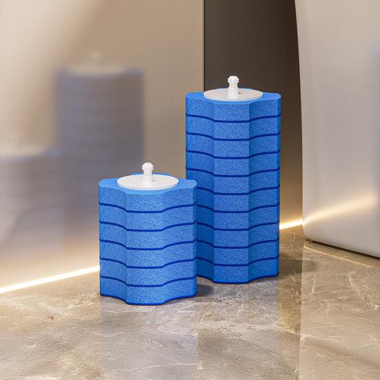 Disposable Toilet Brush Head with Sealed Odor-Proof Storage Bucket Wall-Mounted Ergonomic Handle Bathroom Brush Set