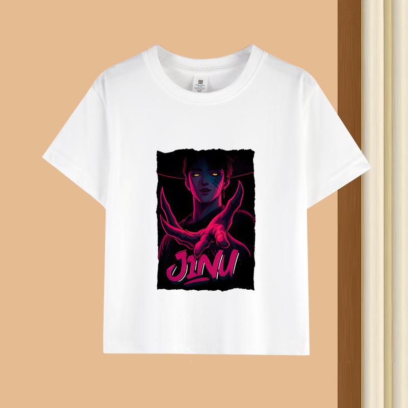 T-Shirts Girls Children's Women's Comfortable Cartoon Printed T-shirt Pure Cotton Short Sleeves Soft