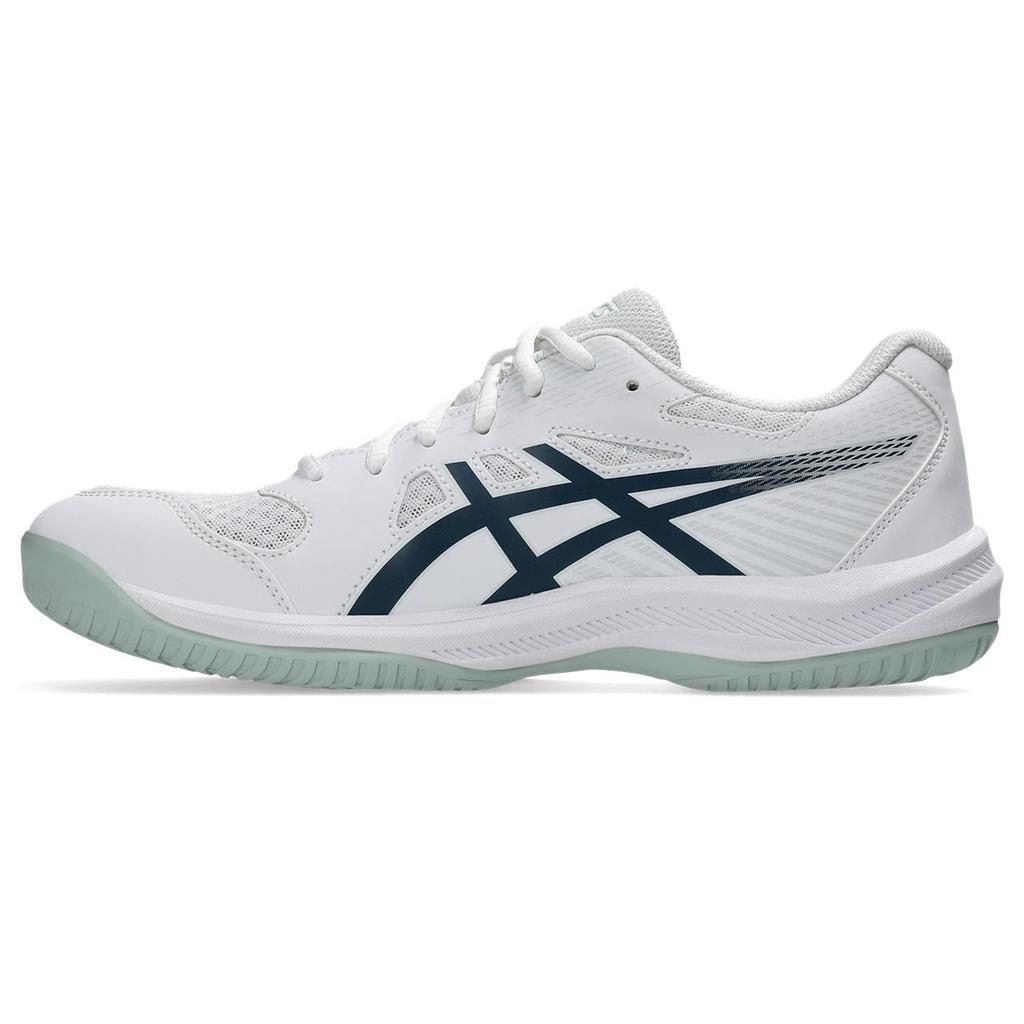 Asics UPCOURT 6 1071A104 Indoor Sports Size 104 2E Men's Shoes, (White/Tranquil Teal), 29.0 Cm,