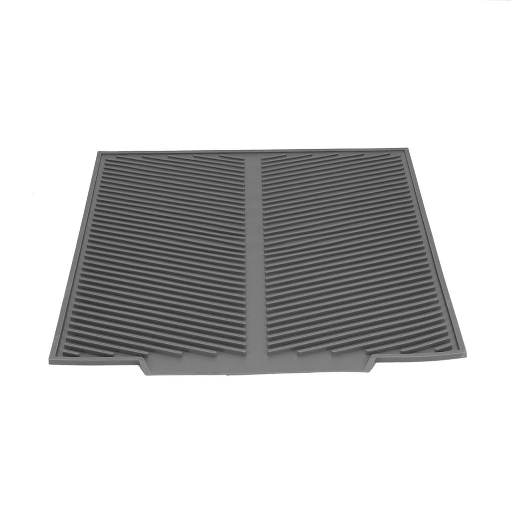 Silikon Abtropfmatte Mehrzweck Arbeitsplattenmatte Hitzebeständige Unterlage für KüchengebrauchGroß