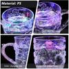 285ML Luminous Drinkware Cup LED Flashing Acrylic Drinking Induction Cup Pouring Induction Light Suitable for Whiskey Bar Party
