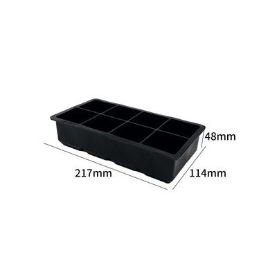Square Tray Mold DIY Ice Maker Ice Cube Tray 4/6/8/15 Grid Big Ice Tray Mold Giant Jumbo Large Food Grade Silicone Ice Cube