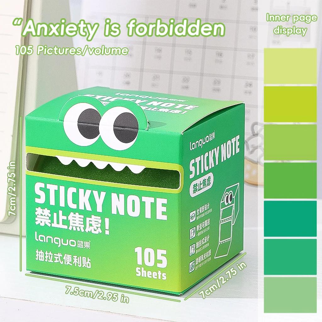 Glitter Transparent Sticky Notes Tabs Tearable Gradient Index Flags for Journaling Planner Student Office Notepad Memo Supplies