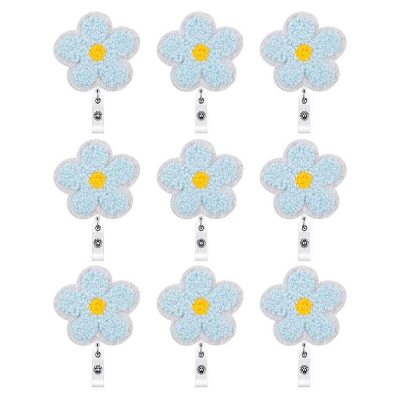 

Practical Towel Embroidery Badges Clip With Sturdy Metal Fasteners for Office School Use