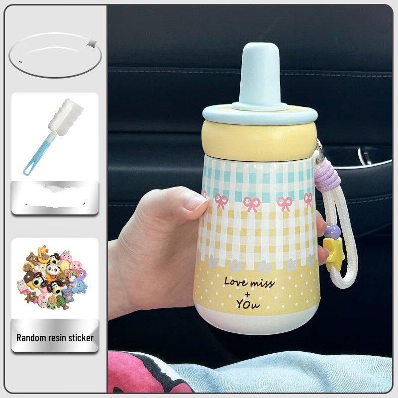 Portable Insulated Coffee Mug with Straw