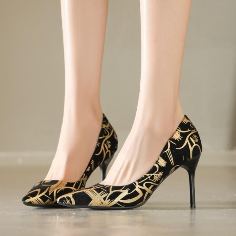 Móda Nové Letní Sexy Špičaté Graffiti Lodičky Tenké Dámské Vysoké Podpatky Gladiátorky Párty Šaty Luxusní Dámské Boty Svatební Boty Nevěsta