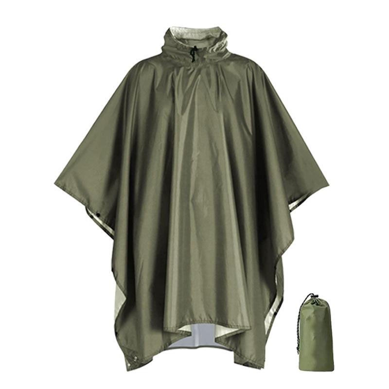 Cloak Raincoat Canopy Outdoor 3-in-1 Multifunctional Poncho Mountaineering Tourism Camping Waterproof Raincoat