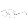 White Moonlight Gypsophila Ultralight Rimless Women's Glasses, Photochromic, Anti-Blue Light, Prescription-Ready