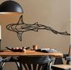 Minimalist Metal Shark Wall Art - Hollow Design