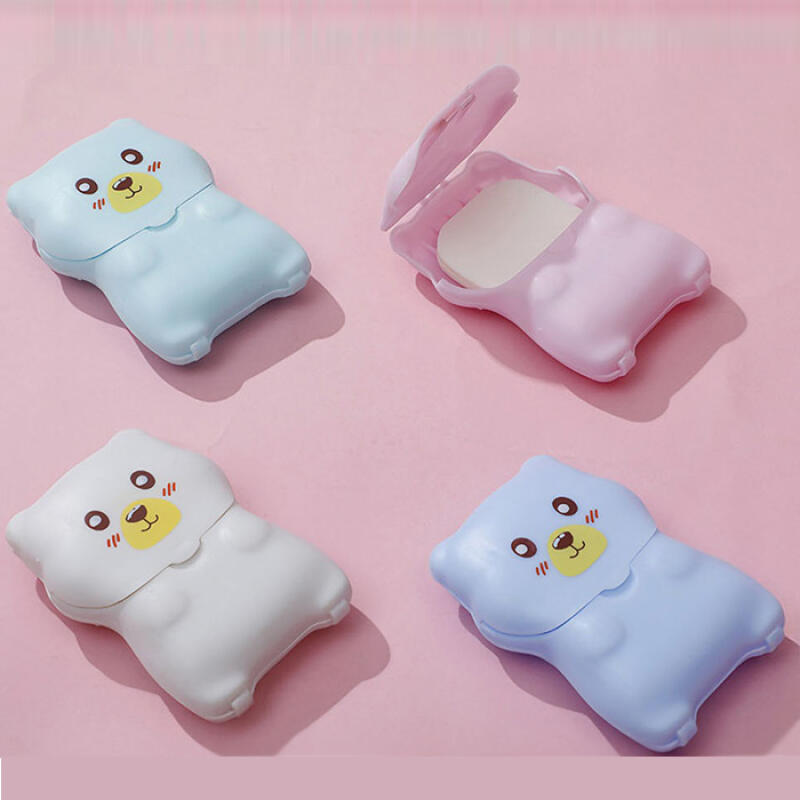 Teddy Bear Portable Handy Disposable Paper Soap