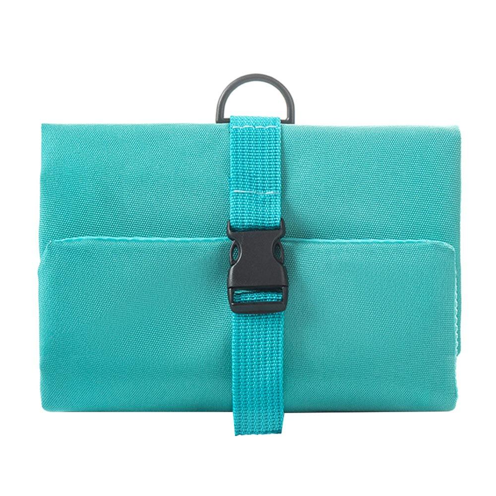 

With Hook Foldable Toiletry Bag 3-in-1 Multi-Functional Cosmetic Storage Bag Waterproof Large Capacity Hanging Organizer Bag озеро синий