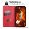 For iPhone 17 Case Card Slots Cowhide Texture Phone Leather Cover