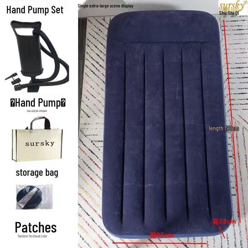 Einzelne faltbare aufblasbare Luftmatratze für Camping und Wohnheim