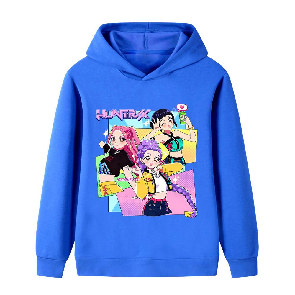 B1232 Kinder Jungen Mädchen Kpop Rumi Zoey Mira Print Langarm-Hoodie