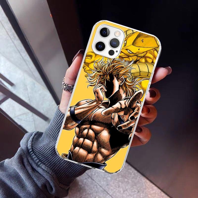 JoJo Adventure Dio Diego Brando Phone Case For iPhone 17 Air 11 13 Mini 14 15 Plus 16 12 Pro Max 16E SE 7 8 Pattern Soft TPU Bac