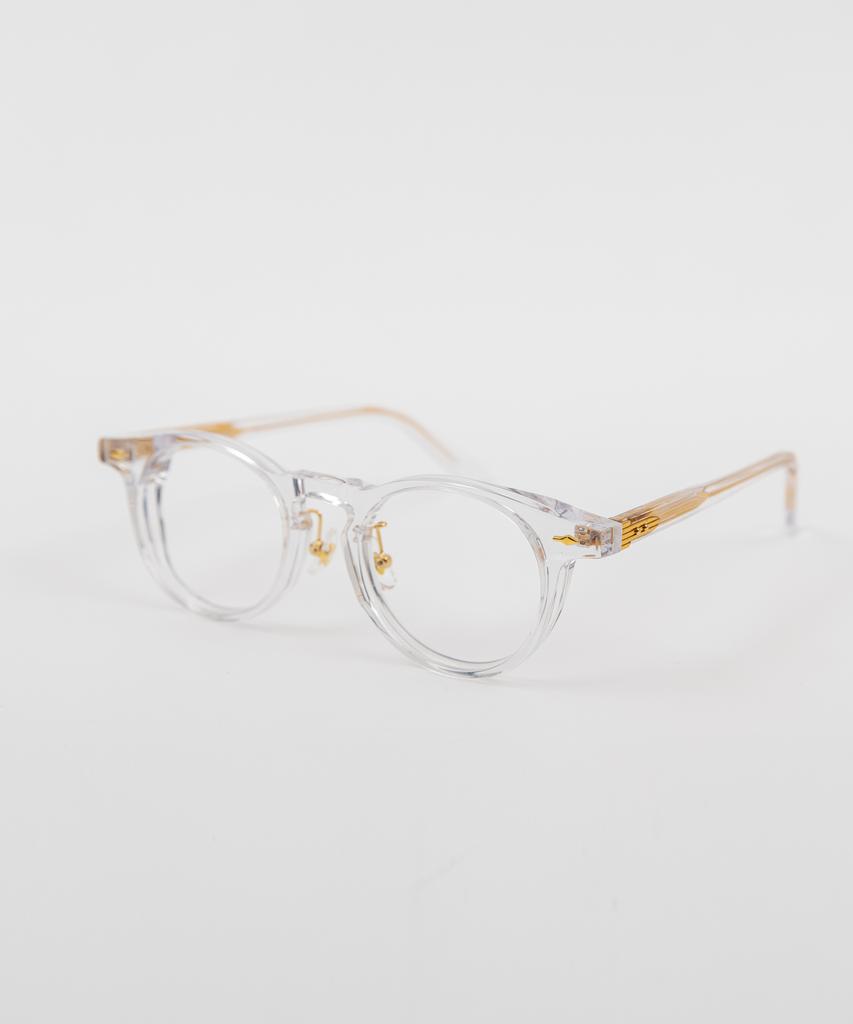 Eseubika Bruce-C02 Transparent Horn-Rimmed Glasses