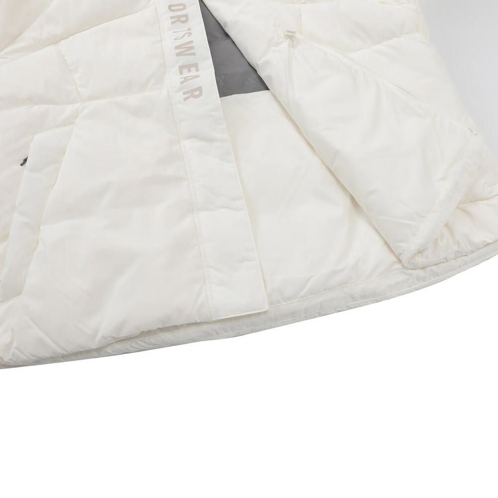 adidas Women's Winter Regular Duck Down 600 Fill Power White Hooded Down Jacket