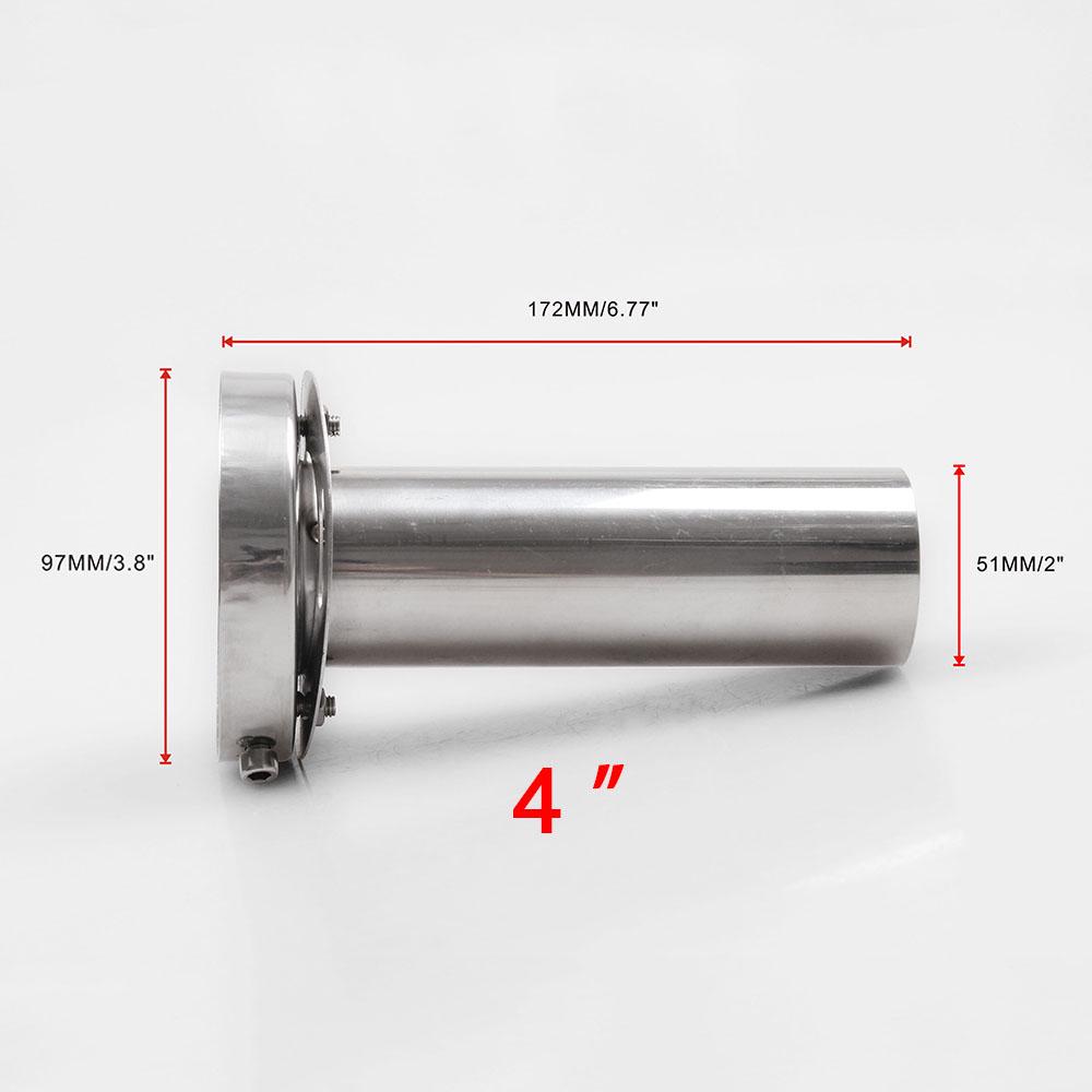 4.5 inch Stainless Steel Made Durable Universal Adjustable 3.5inch//4inch//4.5inch Round Exhaust Muffler Tip Removable Sound Silencer