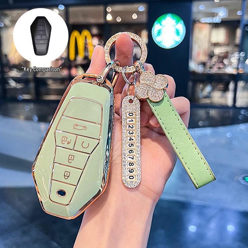 Luxury Key Case for GAC AION V Z03 - Fashionable Buckle Shell Car Accessory