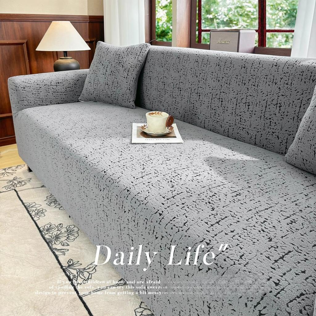 New Four Season Universal Elastic Sofa Cover All Inclusive One Line Anti Cat Scratch Straight Sofa Cushion Cloth Towel