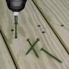 75 Pieces Green Screws, Self Tapping Screws Wood Screws, Countersunk Smooth Shank, #9*3/#8*2 Home Improvement Best Choice