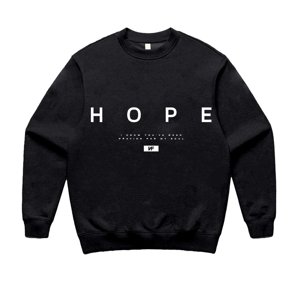 

NF Hope Long Sleeve Crewneck Shirt NF Hope Tour New Streetwear Music Album Clothes Gift for Fan Gifts Pullover Unisex Casual Top M чёрный