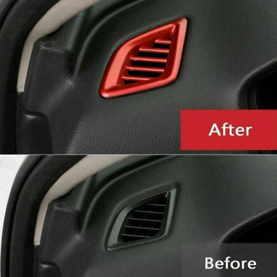 Red Interior Dashboard Air Vent AC Outlet Cover Trim Fits For Honda Accord 18-22