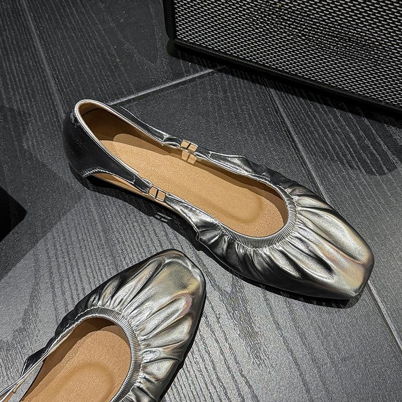 Fashion Spring and Autumn New Style Popular Soft Roll Shoes Shallow Mouth Flat Shoes Ballet Flat Single Shoe Women Sizes Zapatos Mujer
