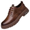 Autumn new leather shoes fashion tide with British style casual leather shoes work soft sole soft surface foreign trade casual shoes men