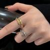 Women's Luxury Diamond Snake Bone Ring - Trendy, Unique Design