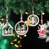 New Wooden Christmas Hanging Ornament: Laser-Cut Santa, Reindeer & Sleigh Window Decoration