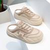 Baotou Half Slippers Women's Summer New Hollow Mesh Single Shoes Without Heel Sneakers