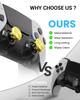 CHARM FOCUS PS5 DualSense Compatible Metal Thumbstick Back Paddle Trigger Button Replacement Parts &
