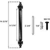 skysen 14" Fence gate Spring self Closing and Adjustable for Wooden or Vinyl Fence,Carbon Steel,Black(gate spring-14)