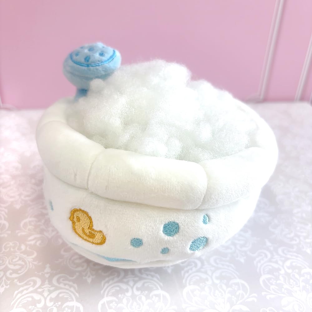 Bathtub with Shower Head for Plush Toys (10cm), Plush Clothes, Kigurumi Accessories, Otaku Activities, Doll Mascot, K-Pop Doll Costume [Used]